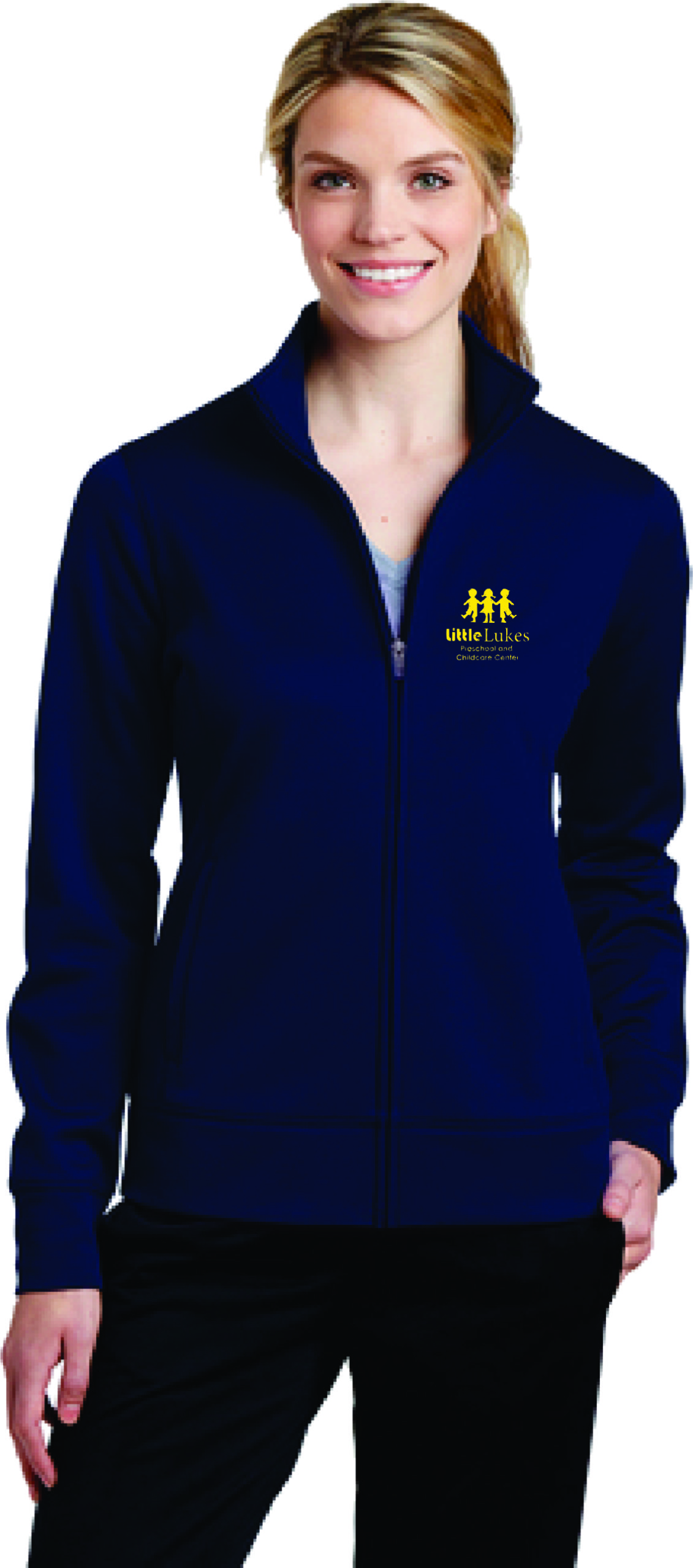 Just A Witch Who Loves Drag Racing Ladies' Sport-Wick® Full-Zip Hooded Jacket