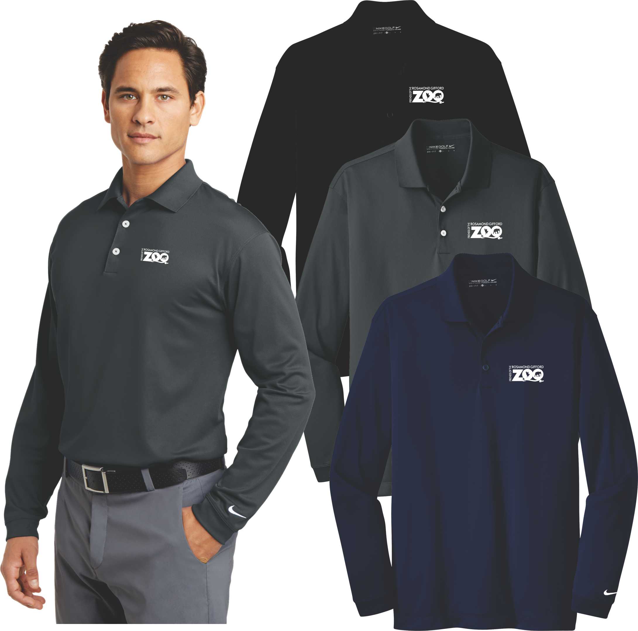 Mens Nike Long Sleeve Dri-FIT Stretch Tech Polo – Kathleen Enterprises