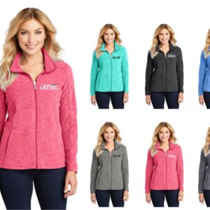 Port Authority Heather Microfleece Full Zip Jacket