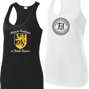 Ladies Racerback Tank Tops - Black & White