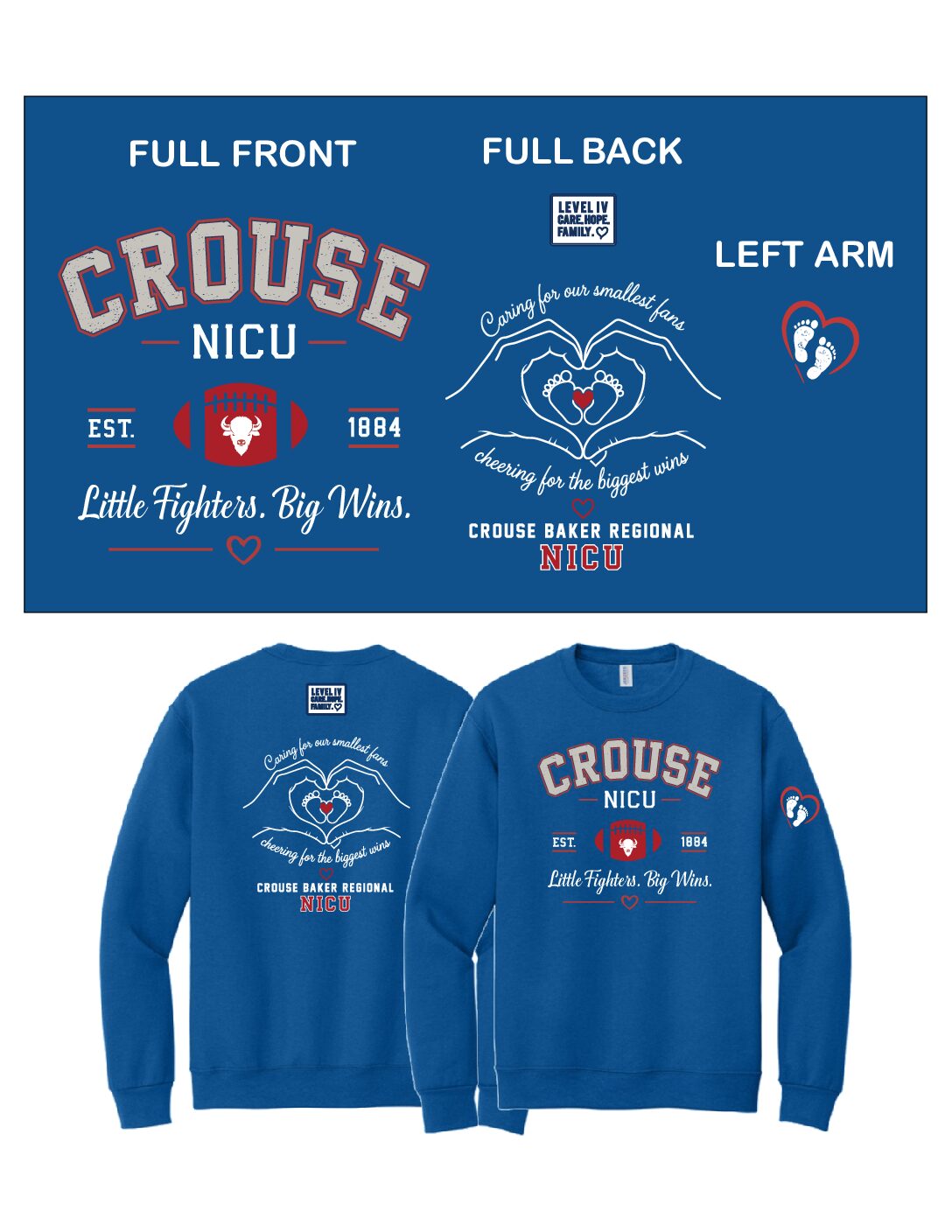 "Football" Heavy Crewneck Sweatshirt